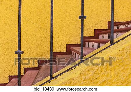 Stock Photo - Colorful stairway in Mexico. Fotosearch