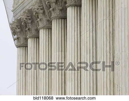 Stock Photo - Columns of the Supreme Court. Fotosearch