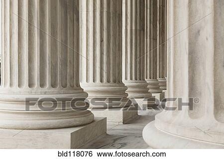 Columns of the Supreme Court View Large Photo Image Stock Photograph - Columns of the Supreme Court. Fotosearch