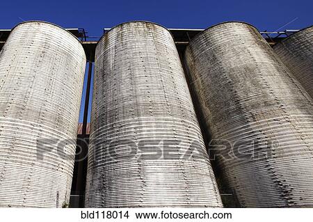 Picture - Concrete Silos. Fotosearch