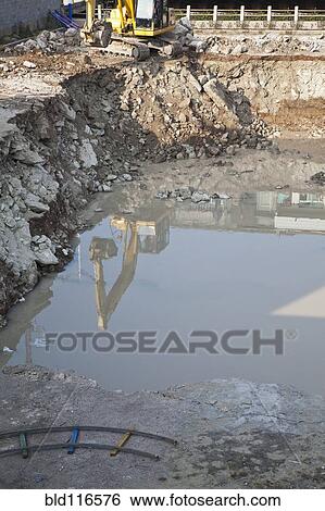 Construction Site View Large Photo Image Stock Photograph - Construction Site. Fotosearch