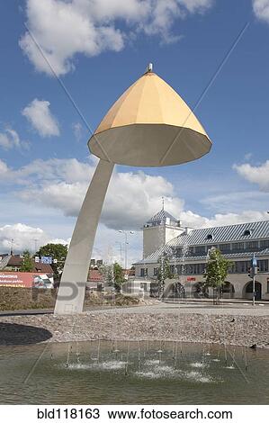 Stock Image - Contemporary Fountain. Fotosearch