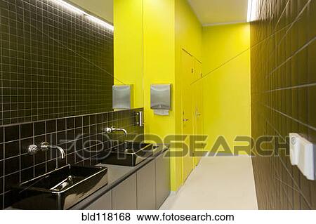 Contemporary Restroom View Large Photo Image Stock Photo - Contemporary Restroom. Fotosearch