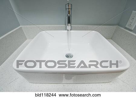 Contemporary Sink Basin View Large Photo Image Picture - Contemporary Sink Basin. Fotosearch