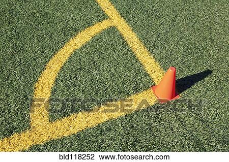 Corner Boundary Lines on Soccer Field View Large Photo Image Stock Image - Corner Boundary Lines on Soccer Field. Fotosearch