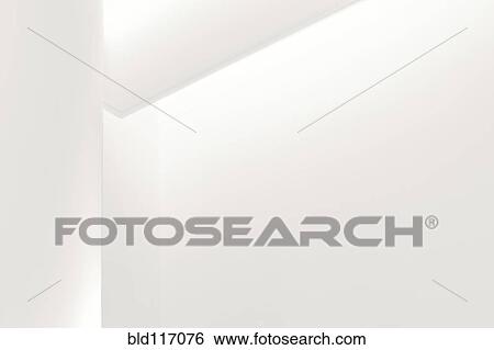Stock Photograph - Corner of a Modern White Wall. Fotosearch