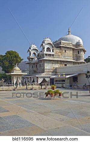 Courtyard at Jag Mandir Palace View Large Photo Image Stock Photography - Courtyard at Jag Mandir Palace. Fotosearch