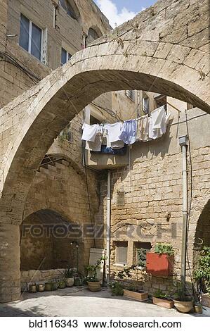 Courtyard with Drying Laundry View Large Photo Image Stock Image - Courtyard with Drying Laundry. Fotosearch