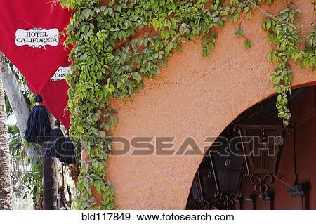 Cropped Exterior of the Hotel California View Large Photo Image Stock Photo - Cropped Exterior of the Hotel California. Fotosearch