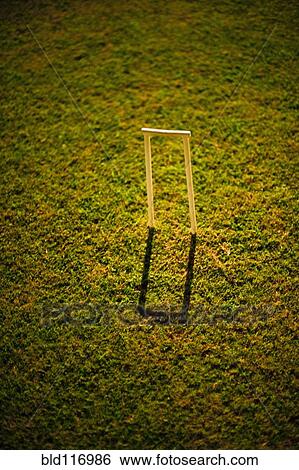 Croquet Wicket Casting a Shadow View Large Photo Image Stock Photograph - Croquet Wicket Casting a Shadow. Fotosearch