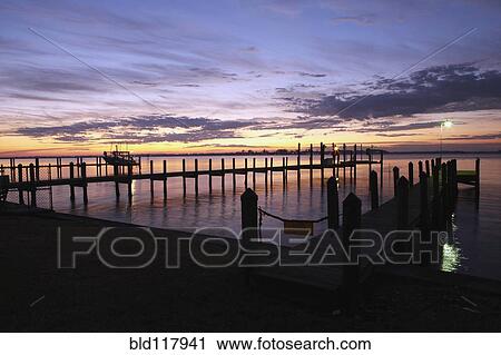 Dock at Dawn View Large Photo Image Stock Image - Dock at Dawn. Fotosearch