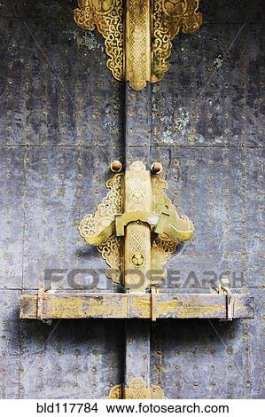 Door and Lock Detail View Large Photo Image Picture - Door and Lock Detail. Fotosearch