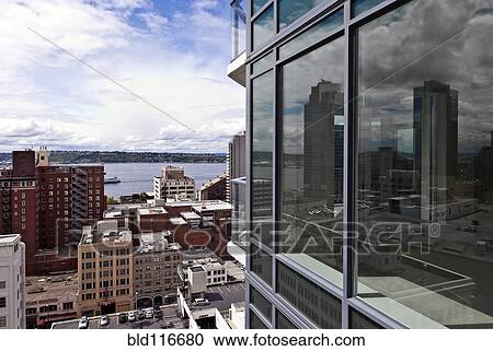 Downtown Seattle Skyline View Large Photo Image Stock Image - Downtown Seattle Skyline. Fotosearch
