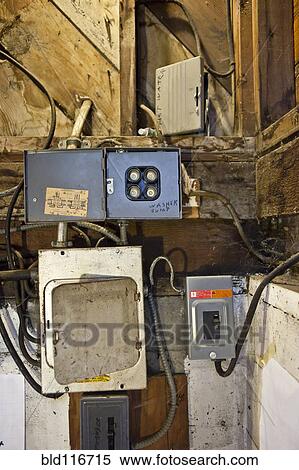 Electrical Panel in a Home View Large Photo Image Stock Photography - Electrical Panel in a Home. Fotosearch