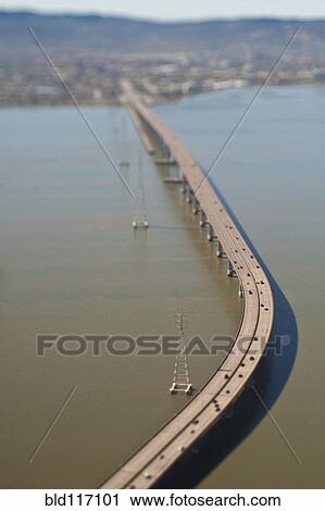 Stock Image - Elevated Highway over Water. Fotosearch