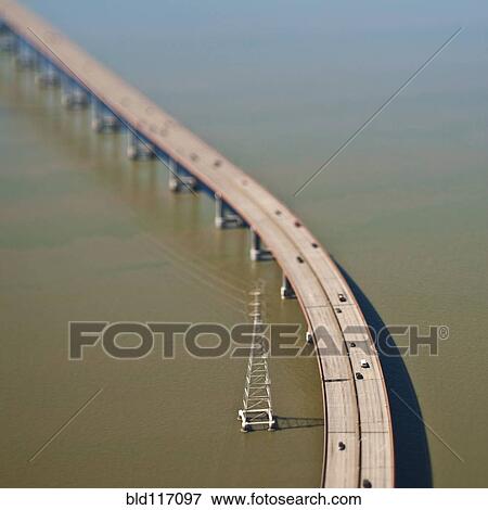 Stock Photo - Elevated Highway over Water. Fotosearch