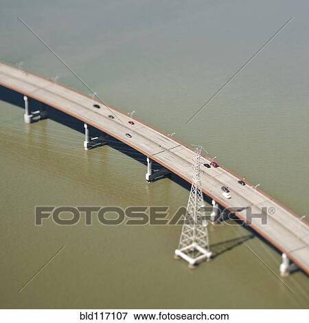Stock Photo - Elevated Highway over Water. Fotosearch