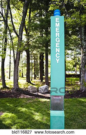 Stock Photo - Emergency Alert Station. Fotosearch