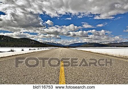 Empty Rural Roadway View Large Photo Image Stock Image - Empty Rural Roadway. Fotosearch
