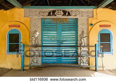 Stock Photograph - Entrance to a Hindu Temple. Fotosearch