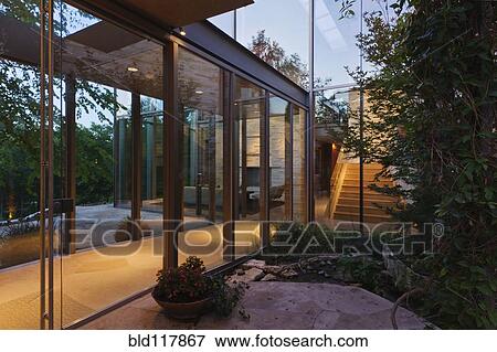 Entrance to an Upscale Home View Large Photo Image Stock Photo - Entrance to an Upscale Home. Fotosearch