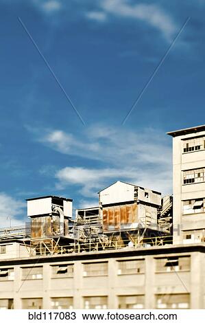 Stock Image - Factory Roof. Fotosearch
