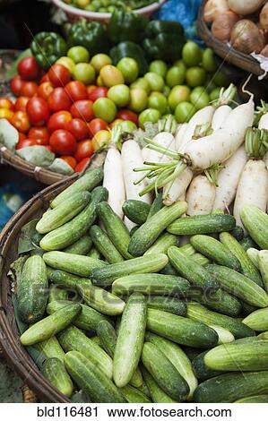 Stock Image - Farmer's market vegetables. Fotosearch