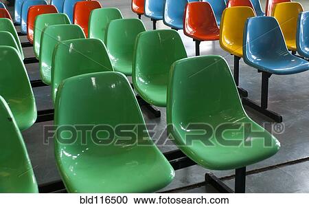 Fixed seats on a metal framework View Large Photo Image Stock Image - Fixed seats on a metal framework. Fotosearch