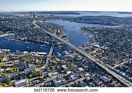 Flying Over Seattle View Large Photo Image Stock Photograph - Flying Over Seattle. Fotosearch