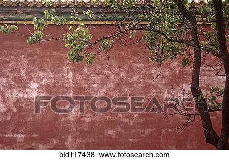 Forbidden City Wall and Tree View Large Photo Image Stock Photo - Forbidden City Wall and Tree. Fotosearch
