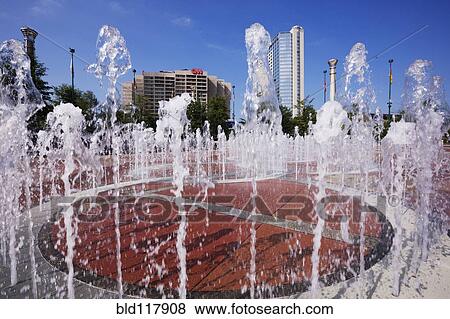 Stock Photo - Fountain in Olympic Park. Fotosearch