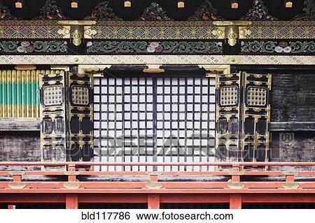 Front Doors of an Oriental Shrine View Large Photo Image Stock Photograph - Front Doors of an Oriental Shrine. Fotosearch