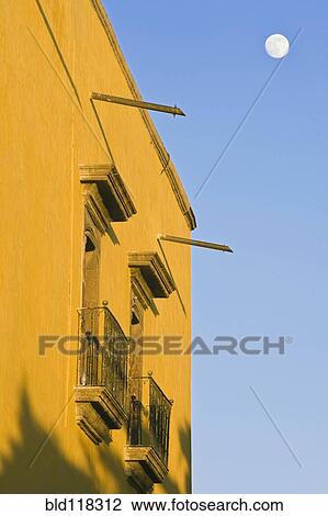 Stock Image - Full Moon Rising Over San Miguel de Allende. Fotosearch