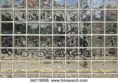 Stock Photograph - Glass Block Wall. Fotosearch