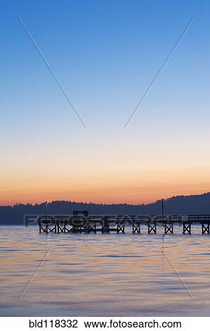 Government Pier at Dawn View Large Photo Image Stock Image - Government Pier at Dawn. Fotosearch