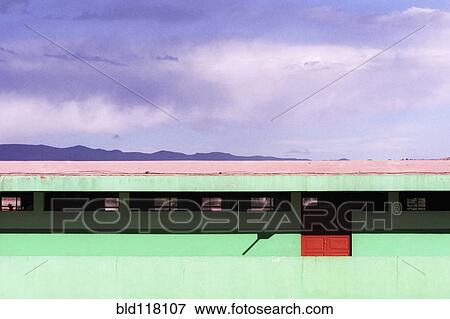 Stock Photo - Green School Building. Fotosearch