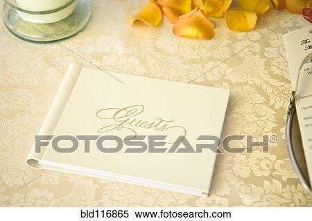 Guestbook on a Table View Large Photo Image Stock Photography - Guestbook on a Table. Fotosearch