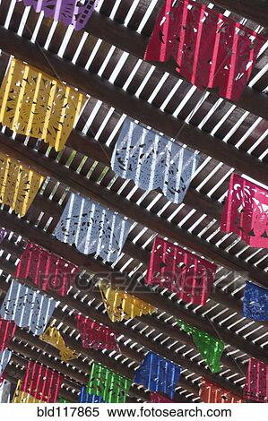 Hanging Paper Flags View Large Photo Image Stock Photography - Hanging Paper Flags. Fotosearch