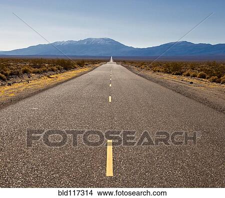 Picture - Highway Through Desert. Fotosearch