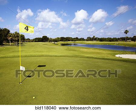 Hole 4 on a Golf Course View Large Photo Image Stock Image - Hole 4 on a Golf Course. Fotosearch