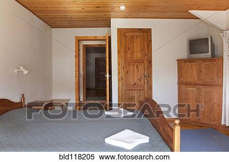 Hotel Bedroom With Wood Ceilings View Large Photo Image Stock Photography - Hotel Bedroom With Wood Ceilings. Fotosearch