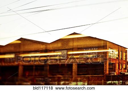 Industrial Warehouses View Large Photo Image Stock Photo - Industrial Warehouses. Fotosearch