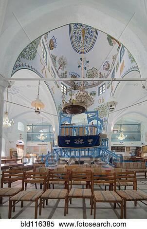 Stock Photography - Interior Of Synagogue Sanctuary. Fotosearch