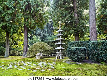 Stock Image - Japanese Garden. Fotosearch