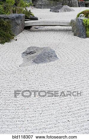 Japanese Zen Garden View Large Photo Image Stock Photo - Japanese Zen Garden. Fotosearch