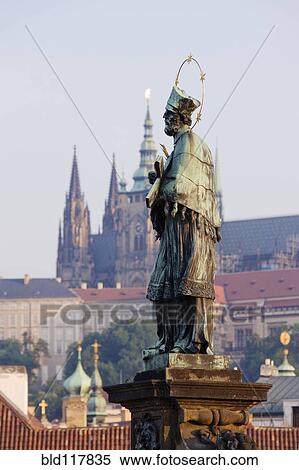 Stock Photography - John of Nepomuk Statue. Fotosearch