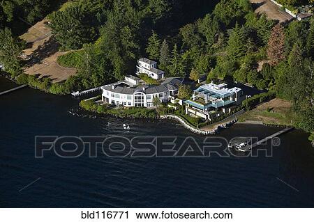 Lakeside Estate View Large Photo Image Stock Image - Lakeside Estate. Fotosearch