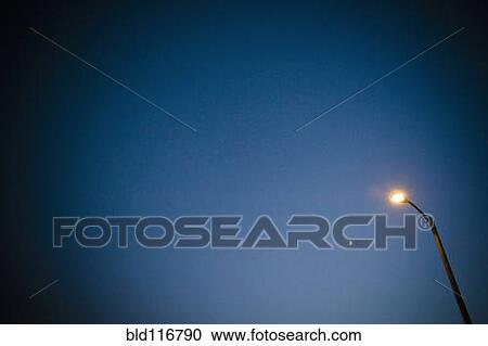 Stock Image - Lamppost at dusk. Fotosearch