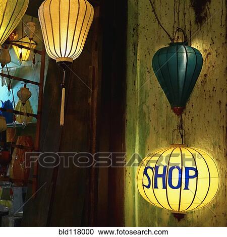 Lanterns at a Gift Shop Entrance View Large Photo Image Stock Image - Lanterns at a Gift Shop Entrance. Fotosearch