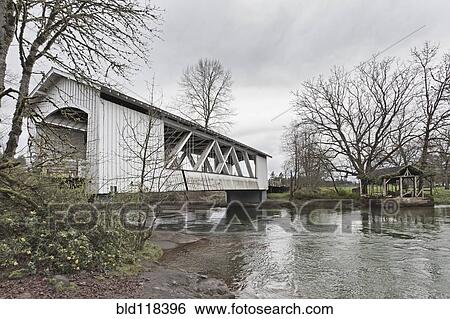 Larwood Covered Bridge View Large Photo Image Stock Photograph - Larwood Covered Bridge. Fotosearch